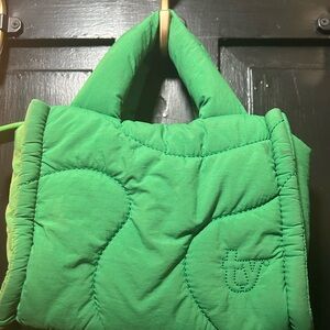 Thirty Years Green Quilted Mini Drift Tote Bag